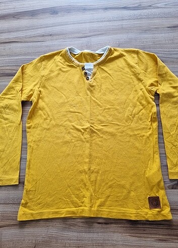 Hardal Sarısı Erkek Çocuk Tshirt 