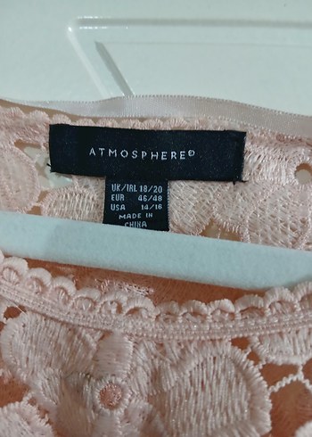 Dantel Detaylı Kısa Kollu pudra pembe Bluz - Görsel 9