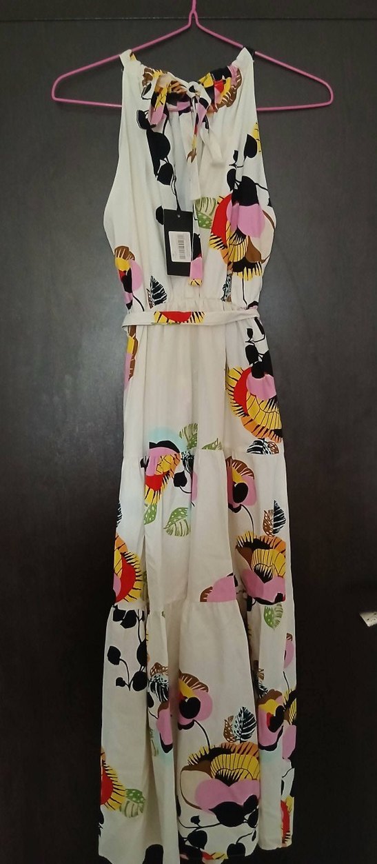 Çiçek Desenli Bohem Uzun Elbise - Görsel 4