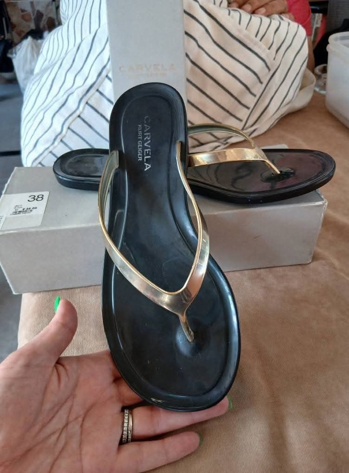 Altın Renkli Kadın Sandalet 38 - Görsel 2