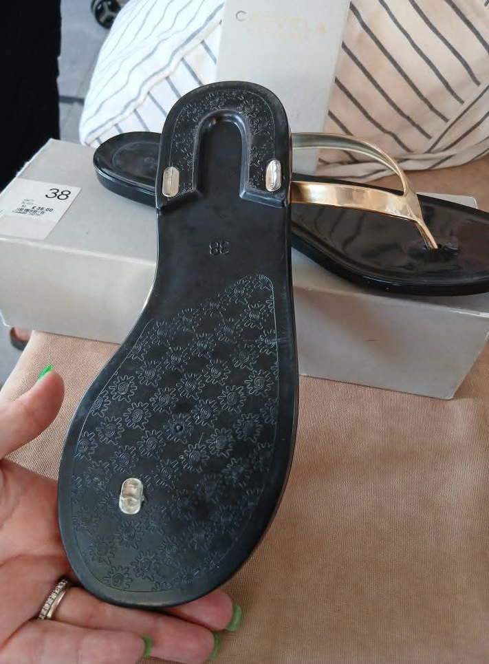 Altın Renkli Kadın Sandalet 38 - Görsel 4