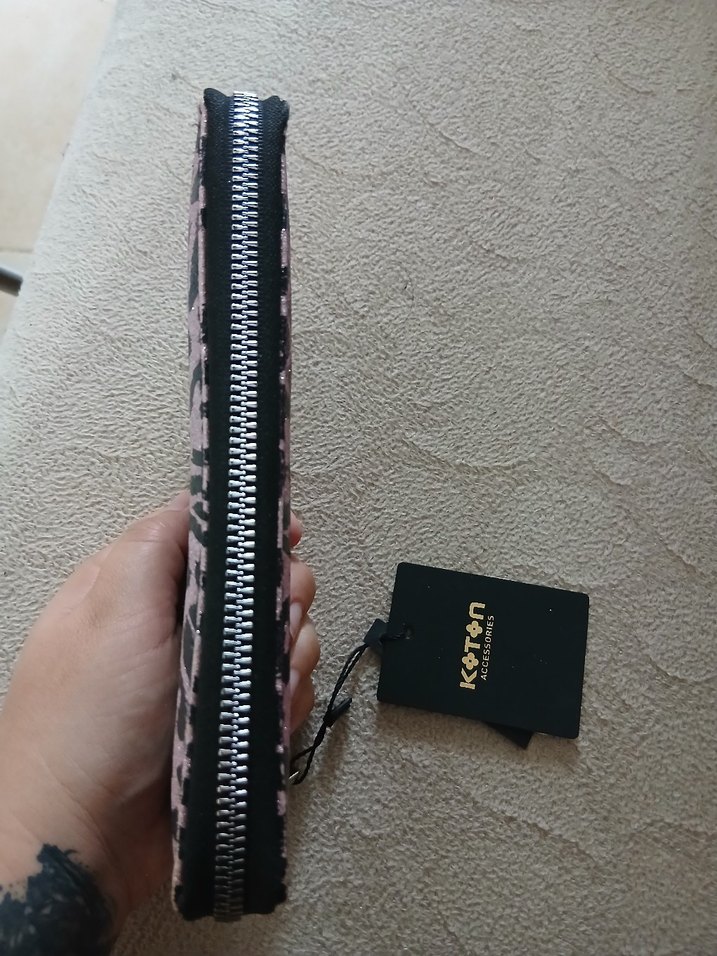 simli leopar cuzdan Yeni - Görsel 3