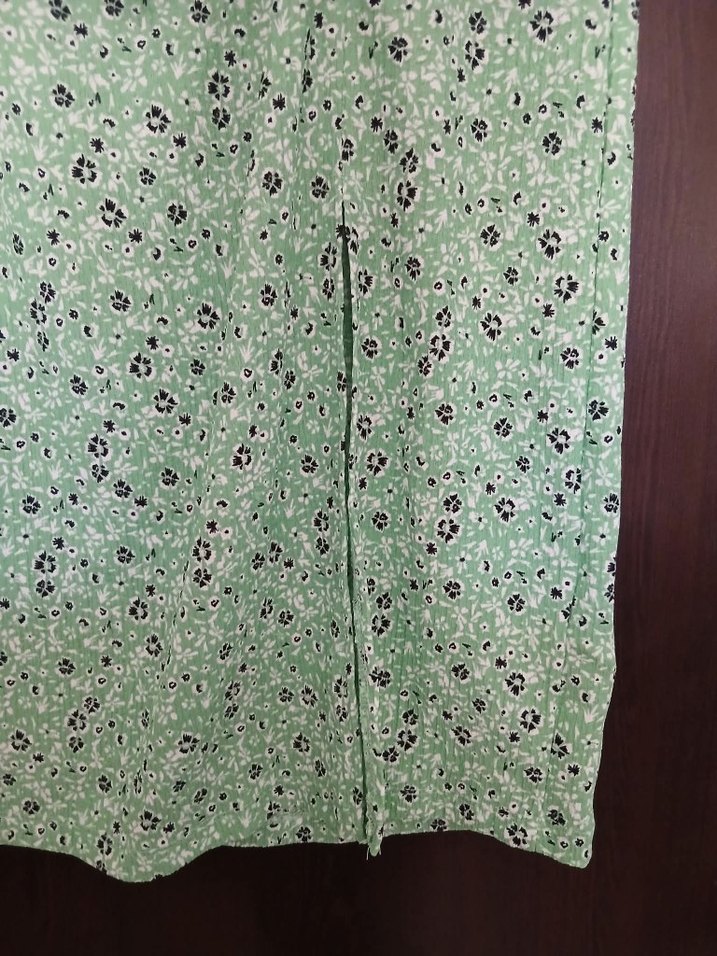 Yeşil Desenli Uzun Etek M - Görsel 2