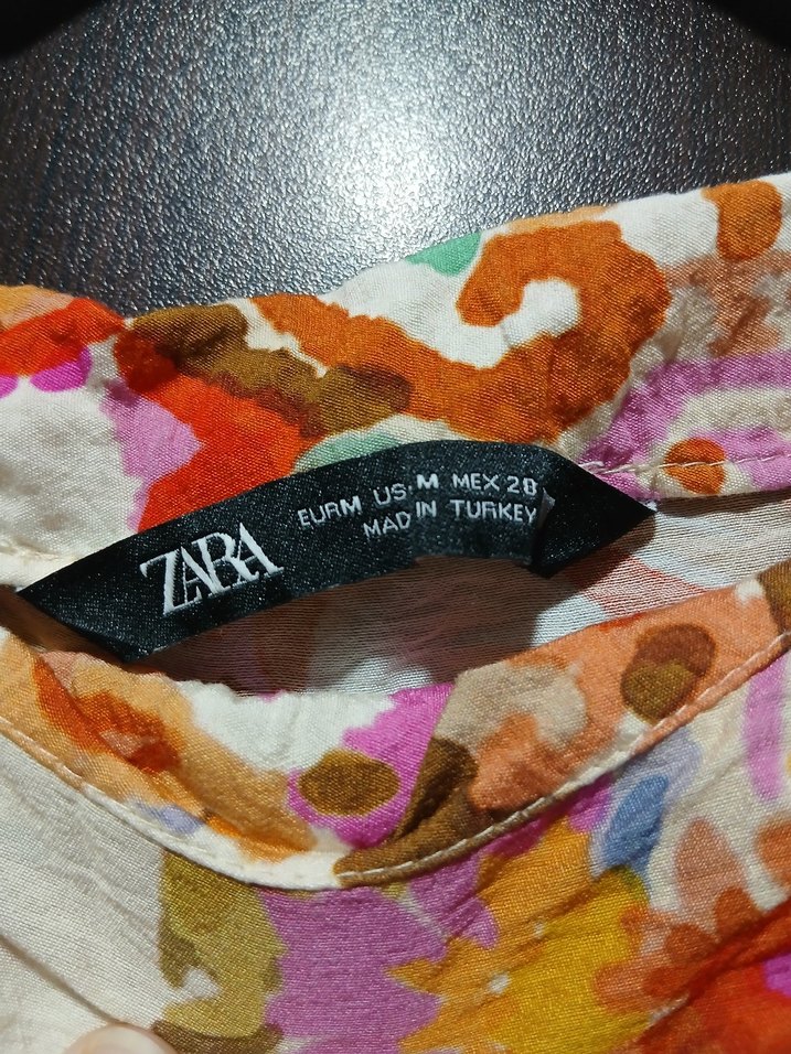 Renkli Bohem Dantel Detaylı Uzun Kollu Bluz - Görsel 3