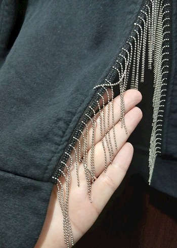 siyah Kadın Sweatshirt - Görsel 5