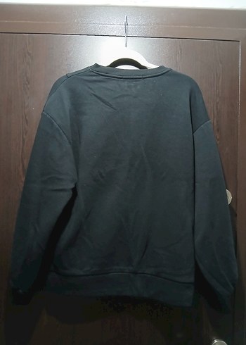 siyah Kadın Sweatshirt - Görsel 3