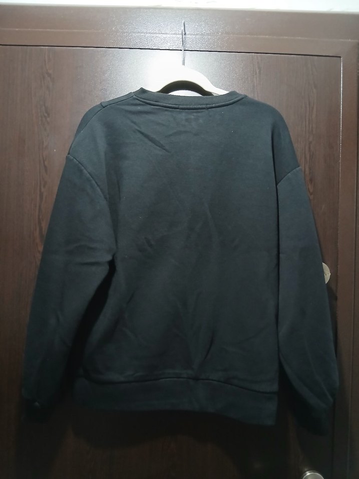 siyah Kadın Sweatshirt - Görsel 3