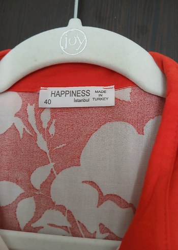 Kırmızı Desenli elbise - Görsel 3