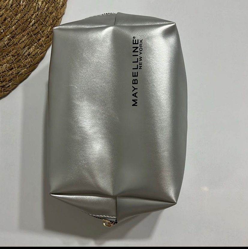 Gri Kadın Makyaj Çantası Fermuarlı - Görsel 2