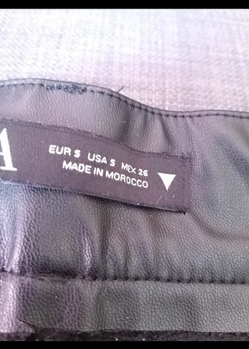 s Beden Zara Deri Şort