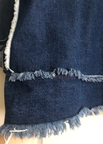 Kadın Mavi Düğmeli Kot Ceket - Görsel 4