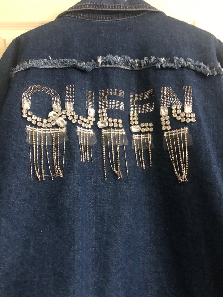 Kadın Mavi Düğmeli Kot Ceket - Görsel 3