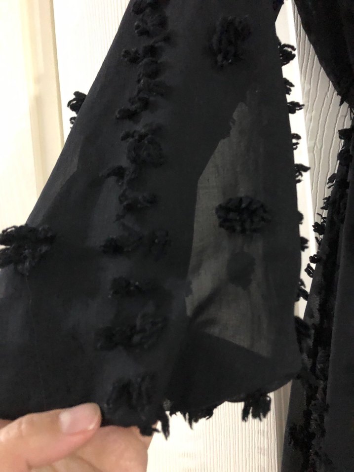 Siyah Bohem Kadın elbise - Görsel 2