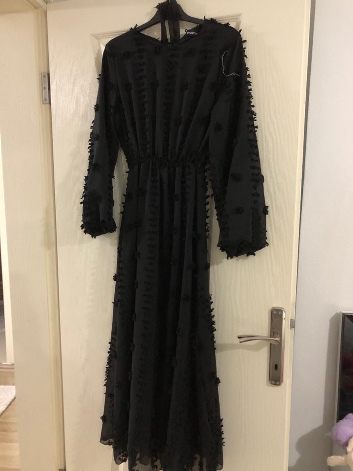 Siyah Bohem Kadın elbise - Görsel 3