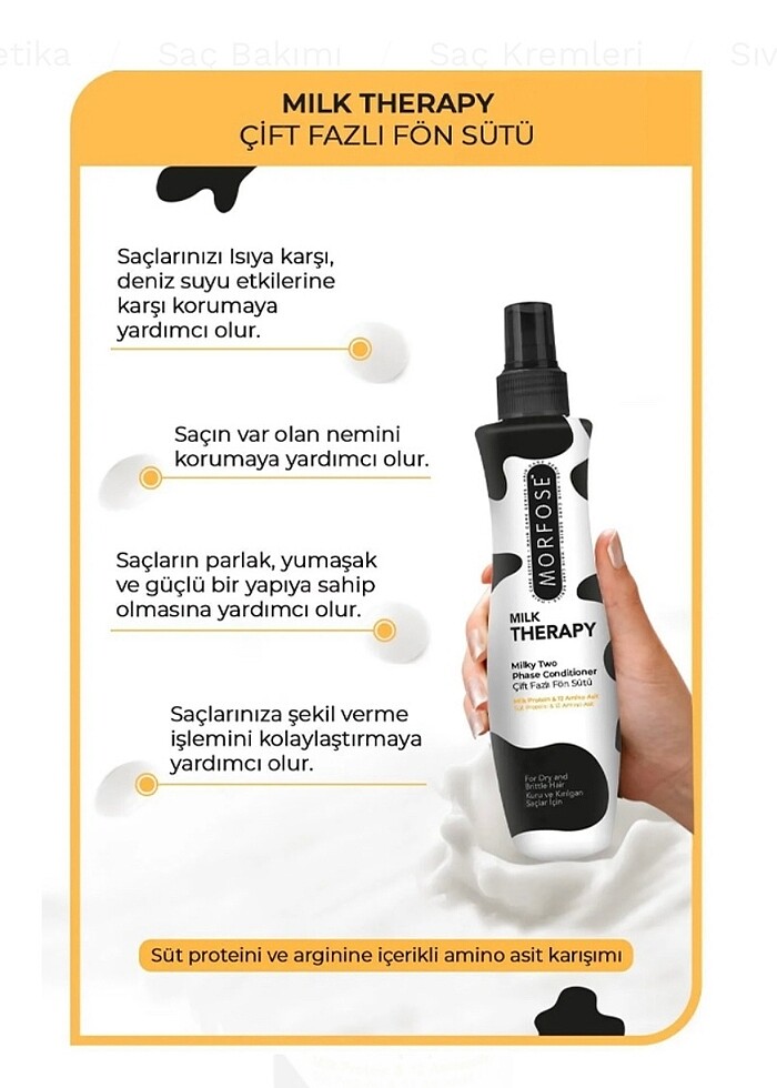 morfose saç sütü - Görsel 3