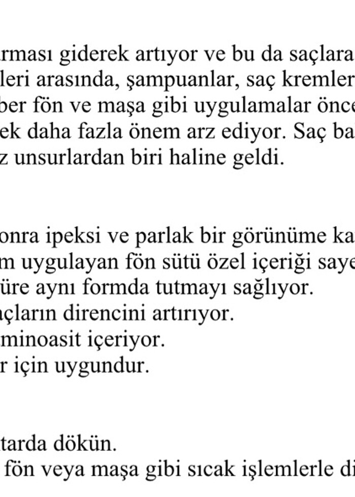 morfose saç sütü - Görsel 4