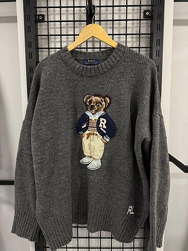 Polo Ralph Lauren Ayıcıklı Kazak gri