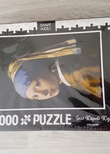 1000 Parça İnci Küpeli Kız Puzzle - Görsel 2