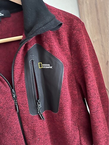 s Beden bordo Renk National Geographic hırka