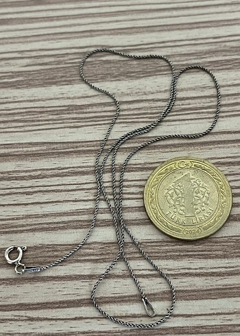  Beden 925 ayar gümüş örgü zincir kadın kolye