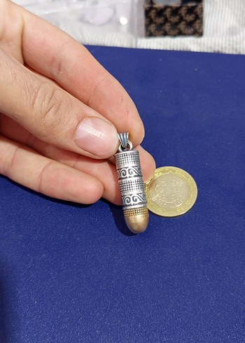 925 ayar gümüş içi açılabilir cevşen kolye ucu - Görsel 4