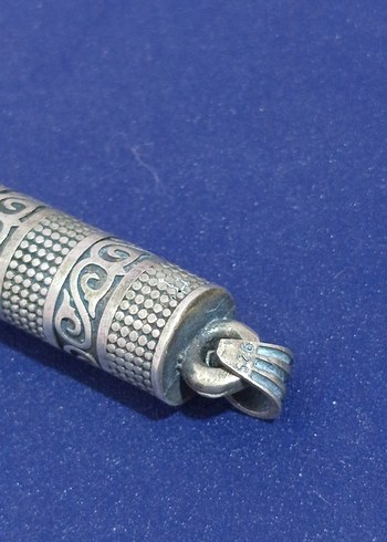 925 ayar gümüş içi açılabilir cevşen kolye ucu - Görsel 6