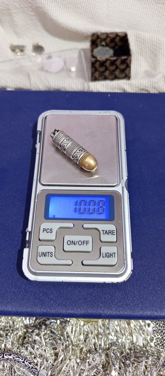 925 ayar gümüş içi açılabilir cevşen kolye ucu - Görsel 3