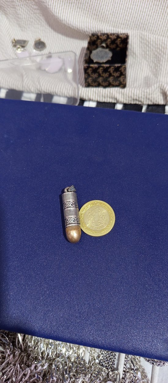 925 ayar gümüş içi açılabilir cevşen kolye ucu - Görsel 5