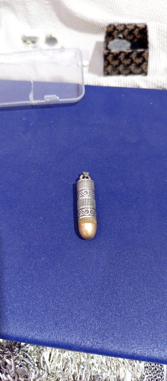 925 ayar gümüş içi açılabilir cevşen kolye ucu - Görsel 2