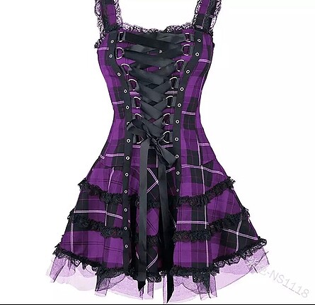 İthal tasarım gotik elbise