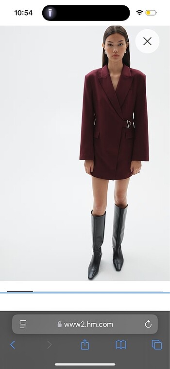 bordo blazer elbise