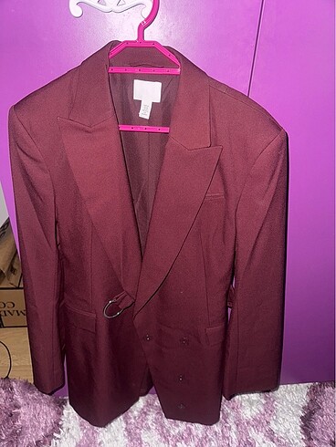 xs Beden bordo Renk bordo blazer elbise