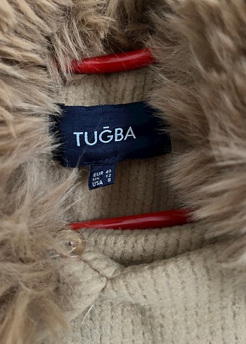 TUĞBA marka Kürk Detaylı Camel Uzun Kadın Kaban - Görsel 4