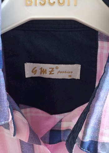 Düğmeli Pembe Uzun Kollu Kadın Gömlek - Görsel 3