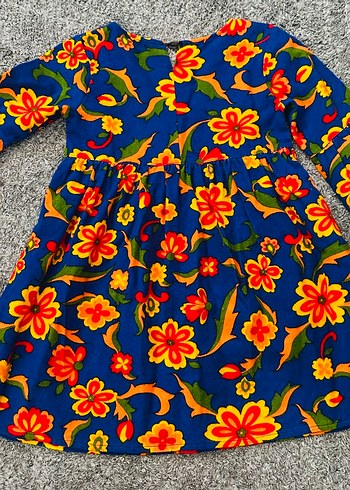 Zara Çiçek Desenli Bohem Kız Çocuk Elbise