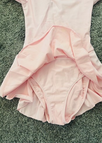Decathlon Kız Çocuk Pembe bale jimnastik elbisesi