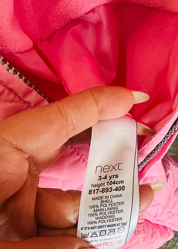 Pembe Kız Bebek Fermuarlı Kar Tulumu - Görsel 3