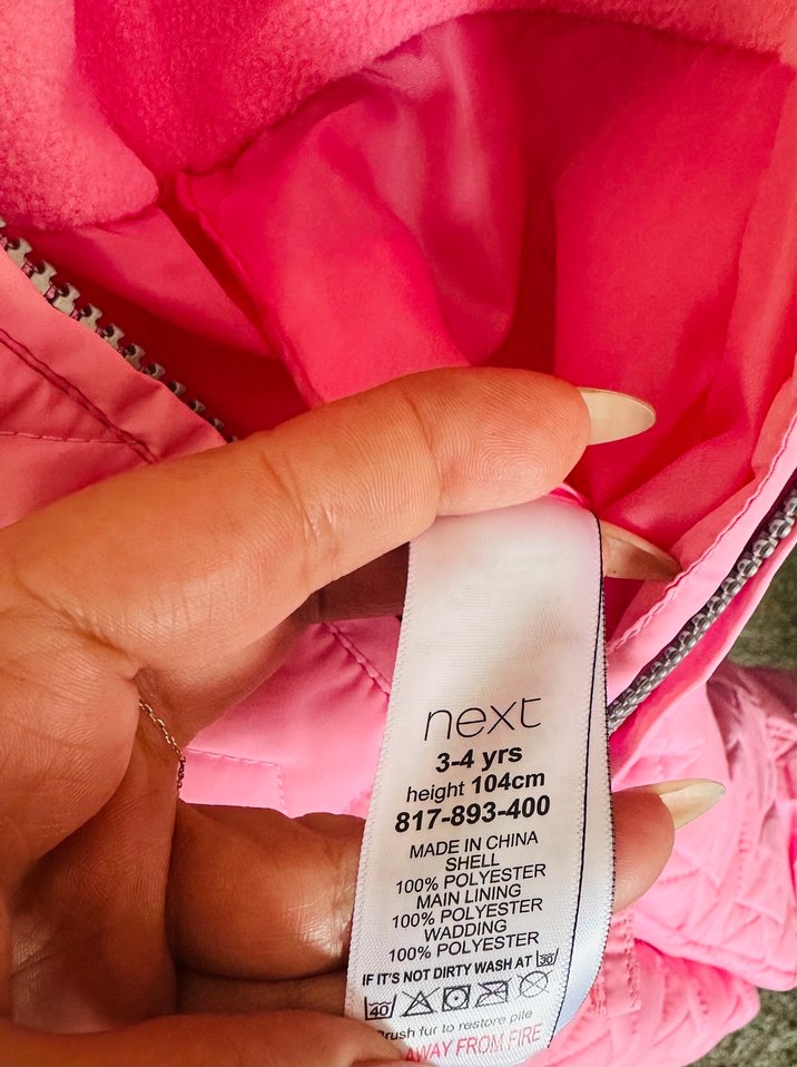 Pembe Kız Bebek Fermuarlı Kar Tulumu - Görsel 3