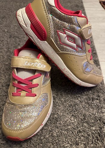 Kız Çocuk Altın Renkli Spor Ayakkabı - Görsel 2