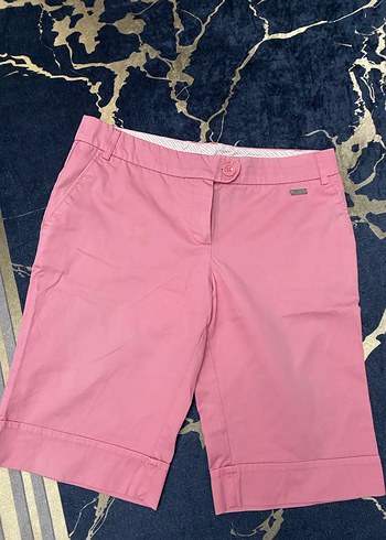 Mango Pembe Rahat Kesim Kadın Bermuda Şort