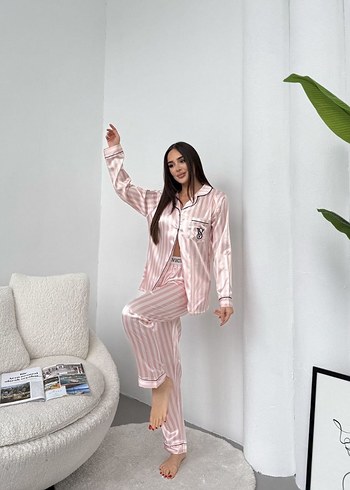 s Beden bordo Renk Bordo Parlak Kadın Pijama Takımı