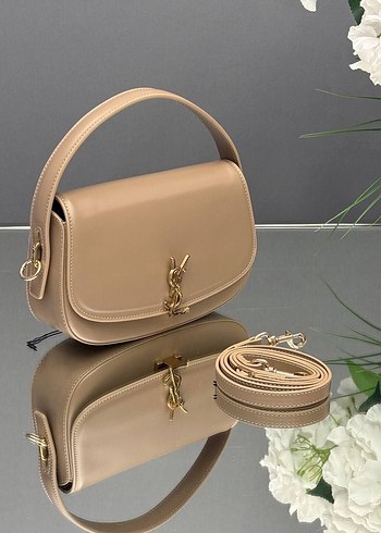 Beden Ysl Bordo Parlak Deri Kadın Çantası
