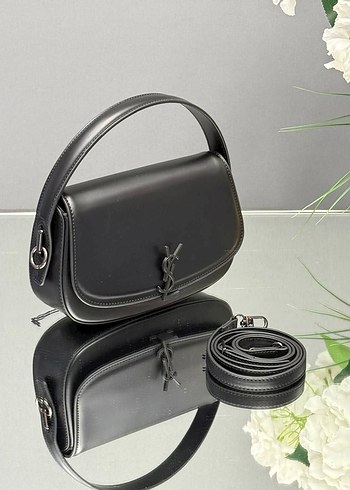 Yves Saint Laurent Ysl Siyah Baskılı Deri Kadın Çanta