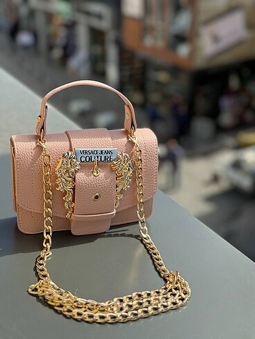 Beden pembe Renk Versace kol çantası