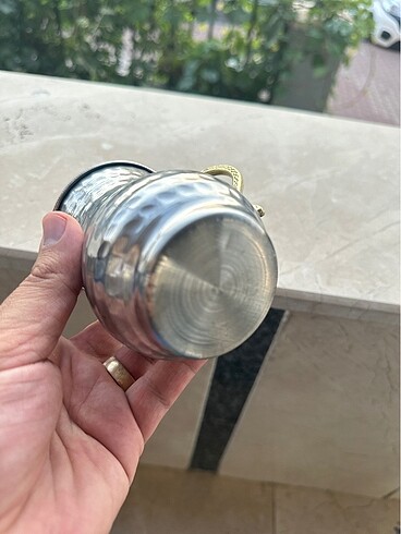 m Beden Alüminyum kulplu ayran bardağı