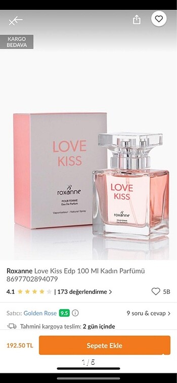 Love Kiss Roxanne Parfüm