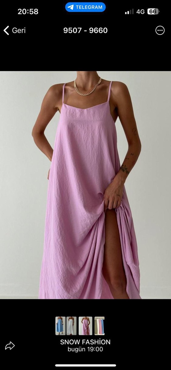 ip askılı elbise - Görsel 2