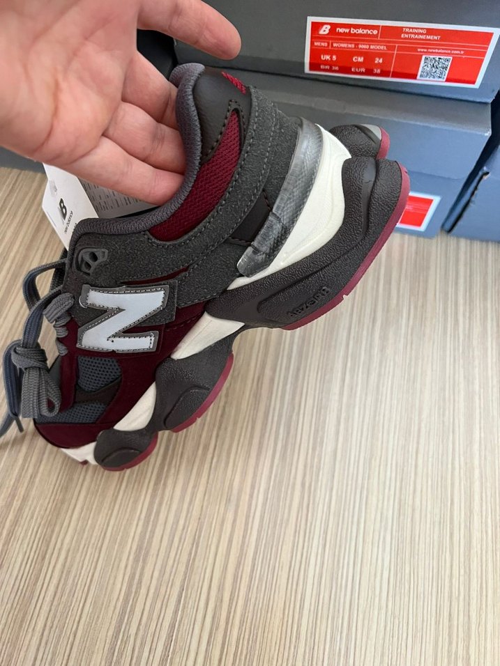 Bordo Gri Bağcıklı Spor Ayakkabı - Görsel 4