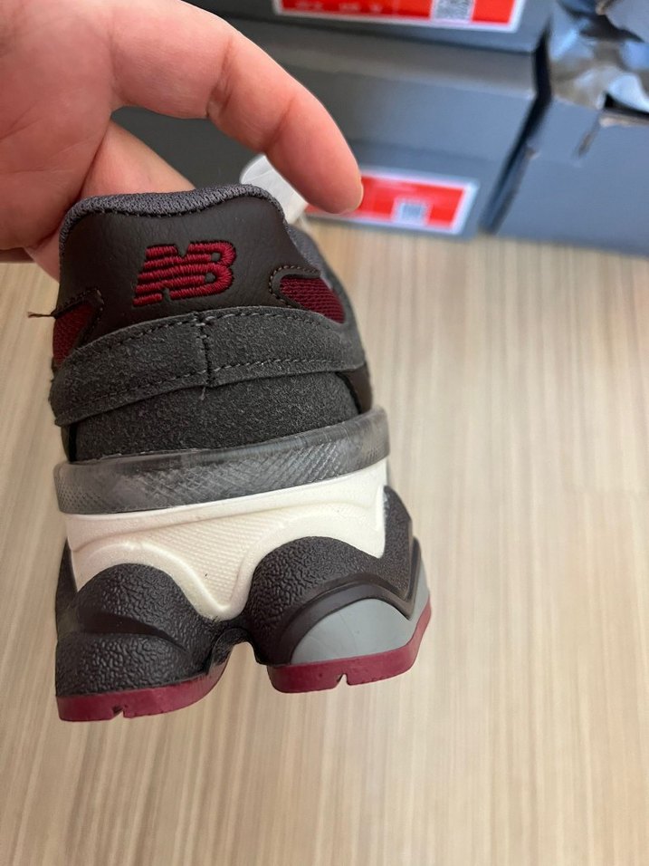 Bordo Gri Bağcıklı Spor Ayakkabı - Görsel 3