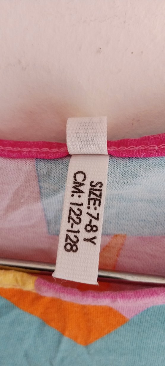 Kız Çocuk Renkli Pilili Kısa Kollu Elbise - Görsel 2